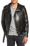 Schott Men's Waxy Leather 50s Perfecto Motorcycle Jacket In Black