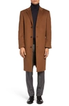 HART SCHAFFNER MARX SHEFFIELD CLASSIC FIT WOOL & CASHMERE OVERCOAT,6850AG