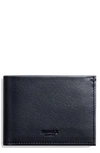 SHINOLA SLIM BIFOLD LEATHER WALLET,S0310009507