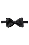 Eton Solid Silk Bow Tie In Black