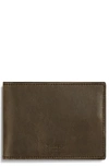 Shinola Men's Slim Leather Bi-fold Wallet In Dark Green