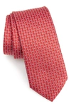 FERRAGAMO IBIZA PRINT SILK TIE,0712038