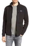 Patagonia Better Sweater Performance Slim Fit Zip Jacket In Blk