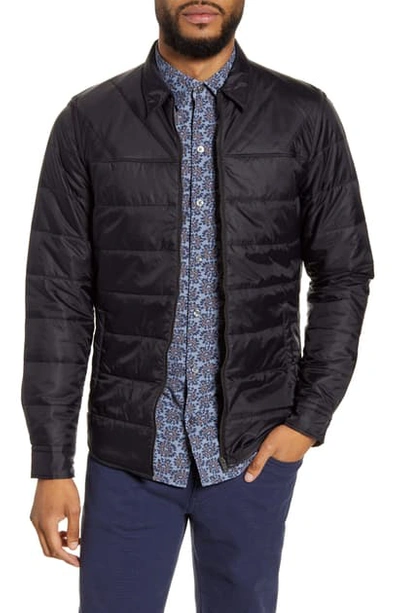 Hugo Boss Landolfo Quilted Jacket In Black