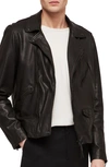 ALLSAINTS HOLT SLIM FIT LEATHER BIKER JACKET,ML009P