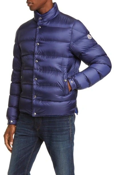 Moncler Piriac Slim-fit Quilted Shell Down Jacket In Blue