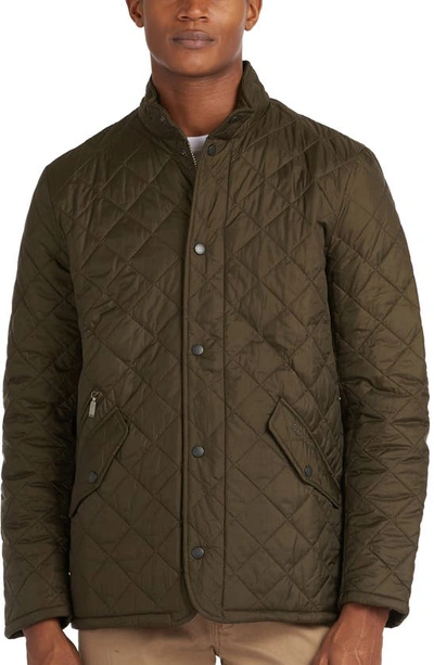 Barbour Flyweight Chelsea Quilted Jacket In Olive