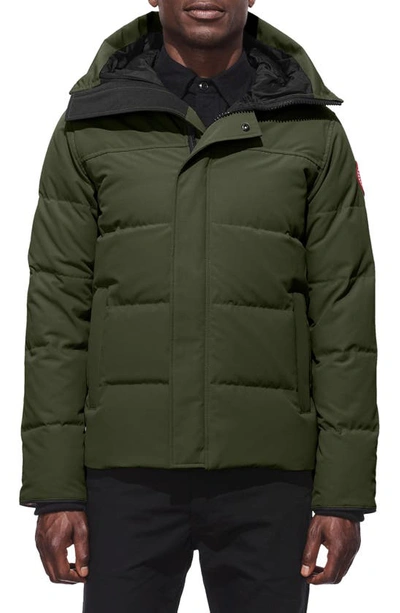 Canada Goose Macmillan Quilted Shell Hooded Down Parka In Green