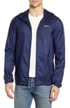 Patagonia Houdini Water Repellent Hooded Jacket In Classic Navy