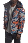 Canada Goose Macmillan Slim-fit Camouflage-print Quilted Arctic Tech Hooded Down Parka In Classic Camo/ Rust