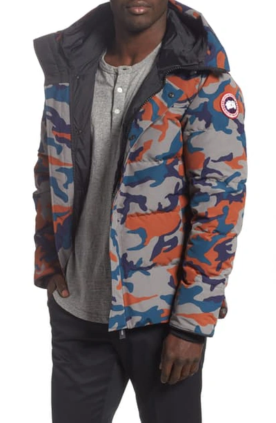 Canada Goose Macmillan Slim-fit Camouflage-print Quilted Arctic Tech Hooded Down Parka In Classic Camo/ Rust
