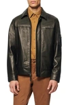 ANDREW MARC BALTHAZAR LIGHTWEIGHT CALFSKIN JACKET,AM9A1254