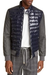 ELEVENTY MIXED MEDIA QUILTED DOWN JACKET,979SP0230SPO28011