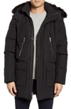 KARL LAGERFELD FAUX FUR TRIM DOWN & FEATHER QUILTED PARKA,LO9C0176