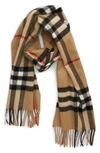 BURBERRY GIANT ICON CHECK CASHMERE SCARF,4000010