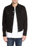 Frame Slim-fit Denim Jacket In Coal