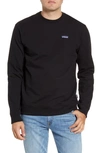 Patagonia P-6 Label Uprisal Crewneck Sweatshirt In Black
