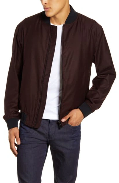 Hugo Boss Boss Men's Blouson-style Bomber Jacket In Dark Red