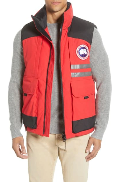 Canada Goose Duncan 625 Fill Power Down Vest In Red
