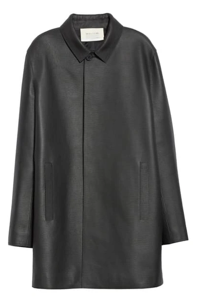 Alyx Leather Coat In Black
