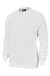 Nike Sportswear Triple Block Crewneck Sweatshirt In White