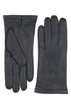 Hestra Elk Leather Gloves In Navy