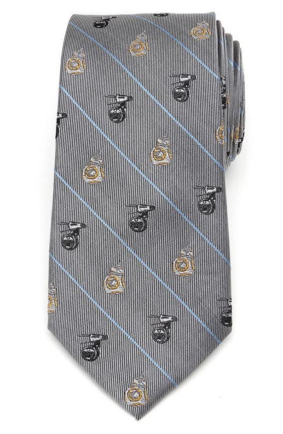 Cufflinks, Inc Bb-8 And D-o Tie In Gray