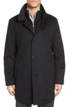 Hart Schaffner Marx 'macbeth' Car Coat With Bib In Black Heather