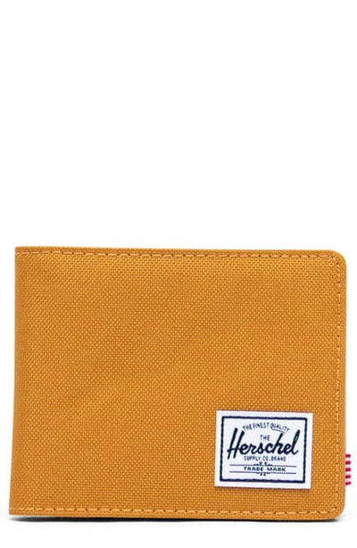 Herschel Supply Co Hank Rfid Bifold Wallet In Buckthorn Brown