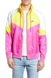 Nike Windrunner Jacket In Active Fuchsia/ Opti Yellow