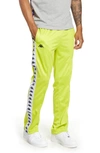 Kappa Active 222 Banda Astoriazz Slim Fit Track Pants In Green Lime-white