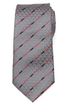 Cufflinks, Inc Darth Vader Red Lightsaber Stripe Tie In Gray