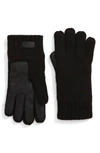 Ugg Knit Tech Gloves In Black