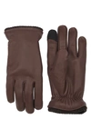 Hestra John Sheepskin Gloves In Brown