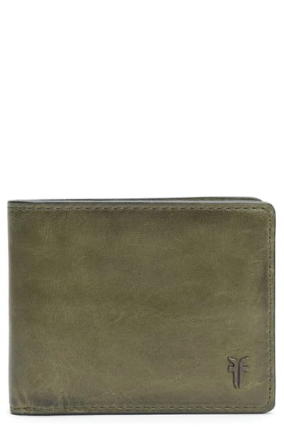 Frye Austin Id Slim Leather Billfold In Pine