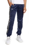 Kappa 222 Banda Dodo Track Pants In Blue Navy-grey Reflective