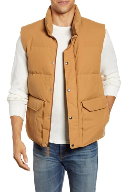 The North Face Sierra 3.0 Water Repellent 600 Power Fill Down Vest In Cedar Brown