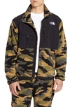 The North Face 1995 Retro Denali Recycled Fleece Jacket In Burnt Olive Green Woods Camo
