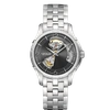 Hamilton Men's Jazzmaster Open Heart Auto Stainless Steel Bracelet Watch In Grey