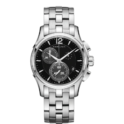 Hamilton Jazzmaster Chrono Quartz In Black