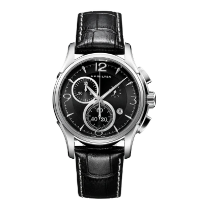 Hamilton Jazzmaster Chrono Quartz In Black