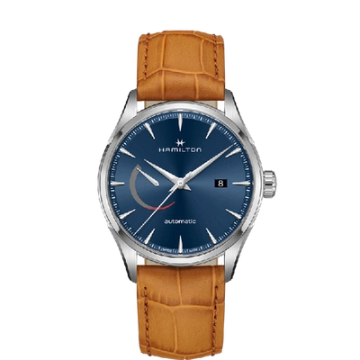 Hamilton Jazzmaster Power Reserve Auto In Blue