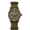 Hamilton Men's Swiss Mechanical Khaki Field Green Fabric Strap Watch 38mm In Green
