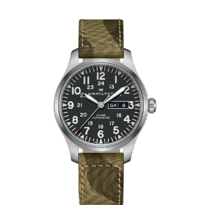 Hamilton Khaki Field Day Date Auto In Black