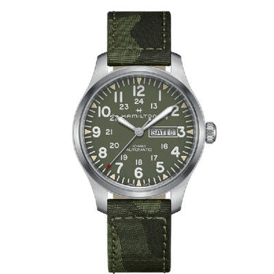 Hamilton Khaki Field Day Date Auto In Green