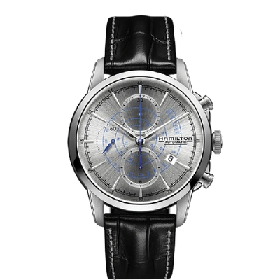 Hamilton American Classic Railroad Auto Chrono In Silver