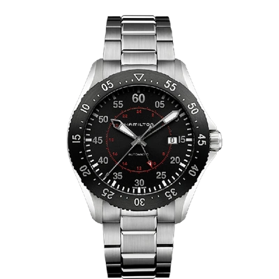 Hamilton Khaki Aviation Khaki Pilot Gmt Auto In Black