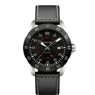 Hamilton Khaki Pilot Gmt Auto In Black