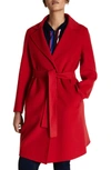 MARINA RINALDI TABOR BELTED WOOL BLEND COAT,501302900000340