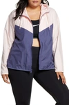 Nike Sportswear Windrunner Water Repellent Jacket In Echo Pink/ Purple/ White